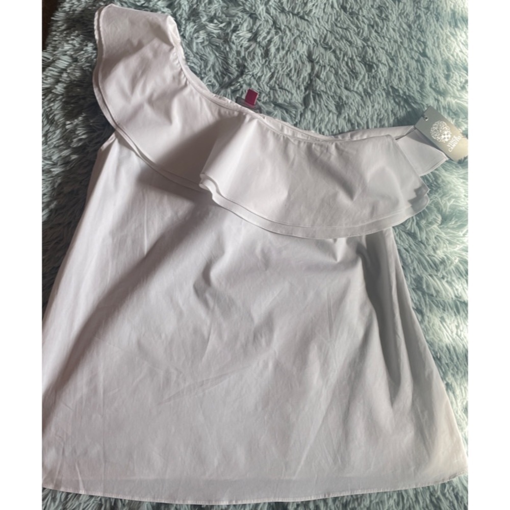 One Shoulder Ruffle Top - Picture 2 of 6